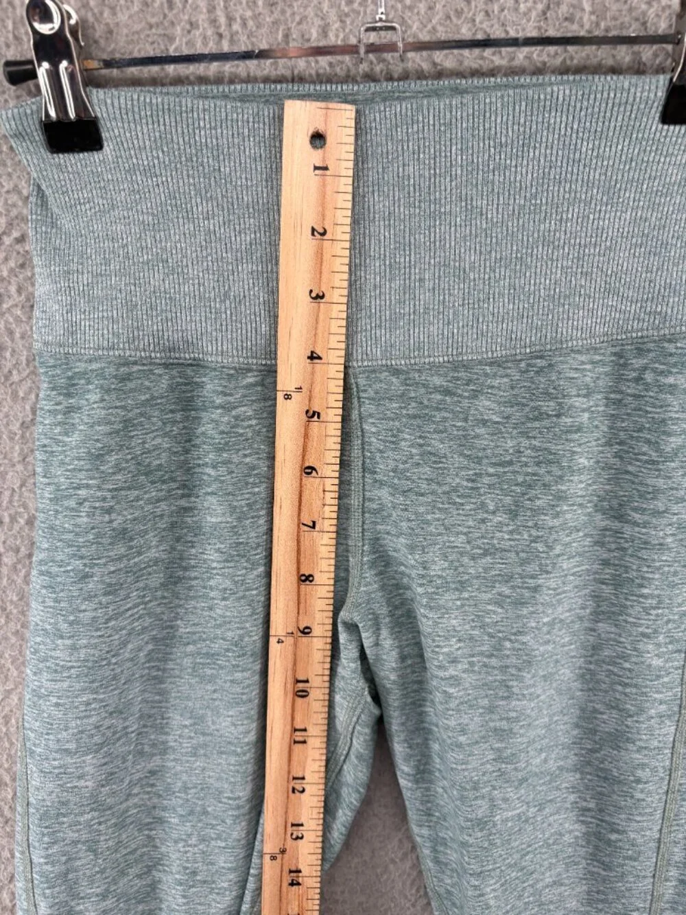 Alo Yoga Alosoft High Waist Lounge Leggings in Seagrass Green, size XS.